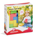 EDUSHAPE Kocky senzorické penové Puzzle Blocks 24m+