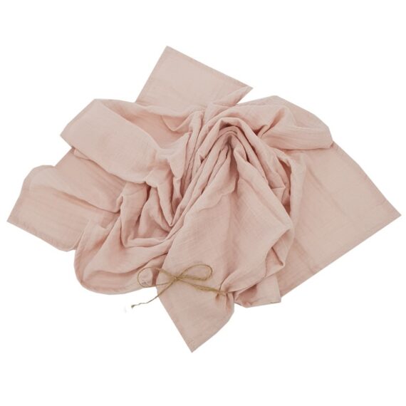 EKO Plienka mušelínová 2ks Powder Pink 80×80 cm