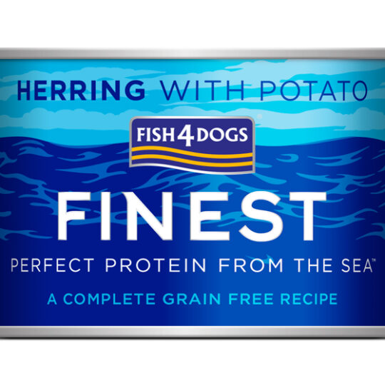 FISH4DOGS Konzerva pre psov Finest sleď so zemiakmi 185g