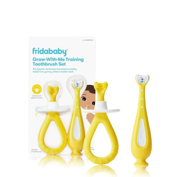 FRIDABABY Grow With Me Set zubných kefiek