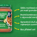 GERBER Organic 100% rastlinný príkrm ratatouille s makarónmi 190 g​