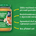GERBER Organic 100% rastlinný príkrm lahodná tekvica s fazuľkami a paštrnákom 190 g