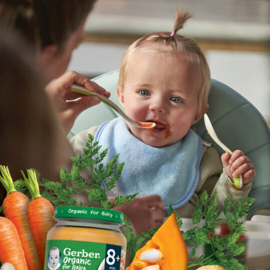 GERBER Organic 100% rastlinný príkrm lahodná tekvica s fazuľkami a paštrnákom 190 g