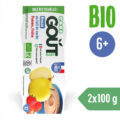GOOD GOUT BIO Dezert jahodový s jablkom (2×100 g), 6m+