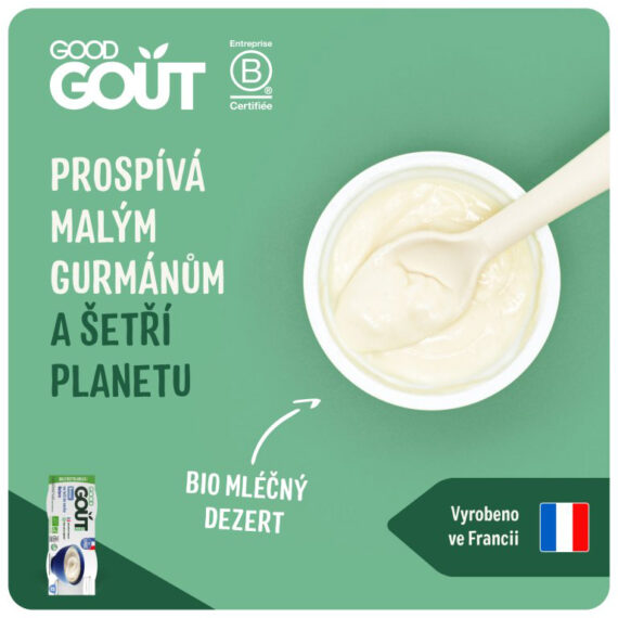 GOOD GOUT BIO Dezert mliečny (2×100 g), 6m+