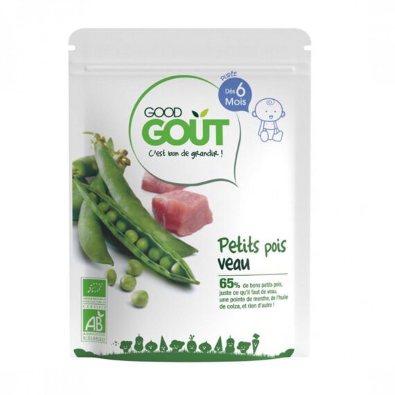 GOOD GOUT BIO Hrášok s teľacím mäsom 190 g