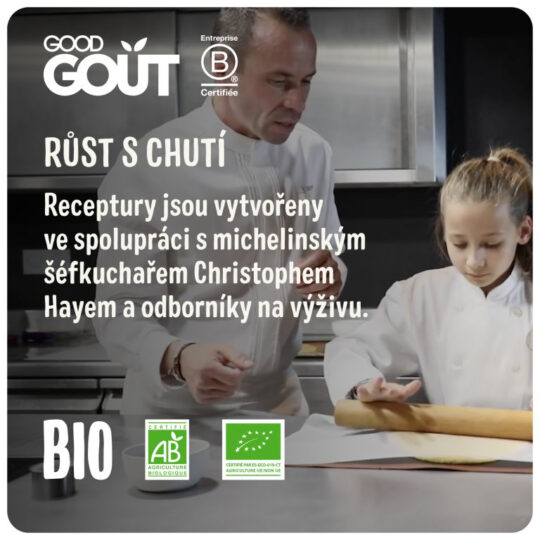 GOOD GOUT BIO Špagety s baklažánom a hovädzím mäsom (2×190 g), 8m+