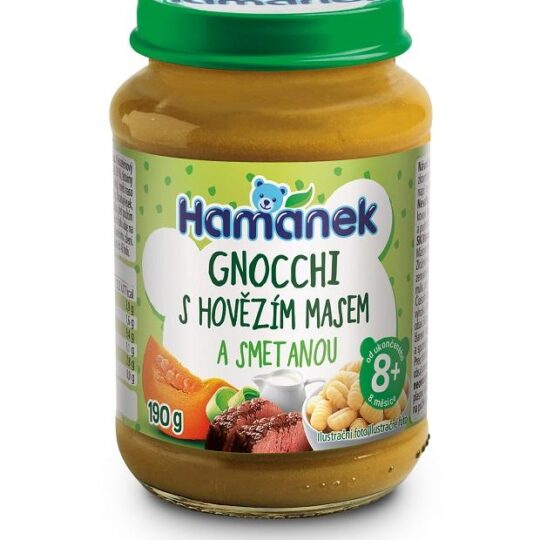 HAMÁNEK Gnocchi s hovädzím mäsom v smotanovej omáčke 190 g