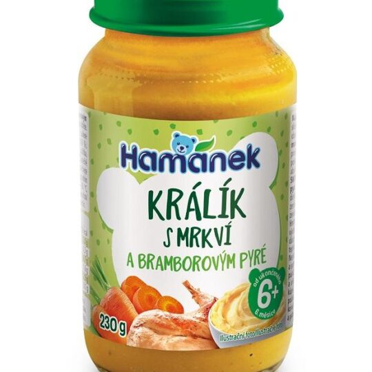 HAMÁNEK Zajac so zemiakom v mrkvovej omáčke 230 g