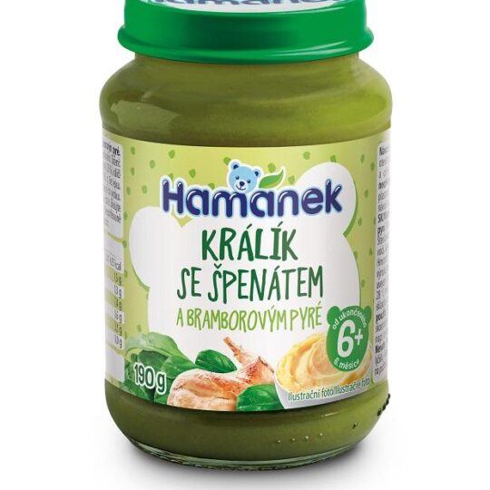 HAMÁNEK Zajac so špenátom a zemiakom 190 g