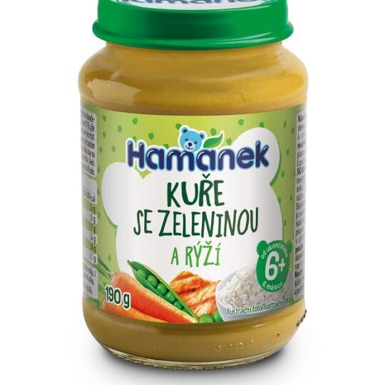 HAMÁNEK Kura so zeleninou a ryžou 190 g