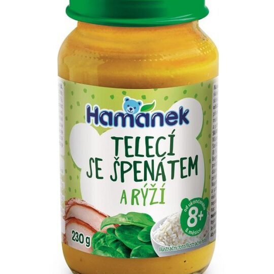 HAMÁNEK Teľacie so špenátom a ryžou 230 g
