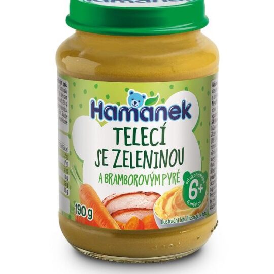 HAMÁNEK Teľacie so zeleninou 190 g