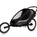 HAMAX Vozík vr. ramená + kočíkový set za bicykel Cocoon Grey/black