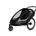 HAMAX Vozík vr. ramená + kočíkový set za bicykel Cocoon Grey/black