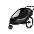 HAMAX Vozík vr. ramená + kočíkový set za bicykel Cocoon Grey/black