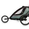 HAMAX Vozík za bicykel vr. ramená + kočíkovú set Cocoon One Green/black
