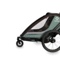 HAMAX Vozík za bicykel vr. ramená + kočíkovú set Cocoon One Green/black