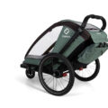 HAMAX Vozík za bicykel vr. ramená + kočíkovú set Cocoon One Green/black