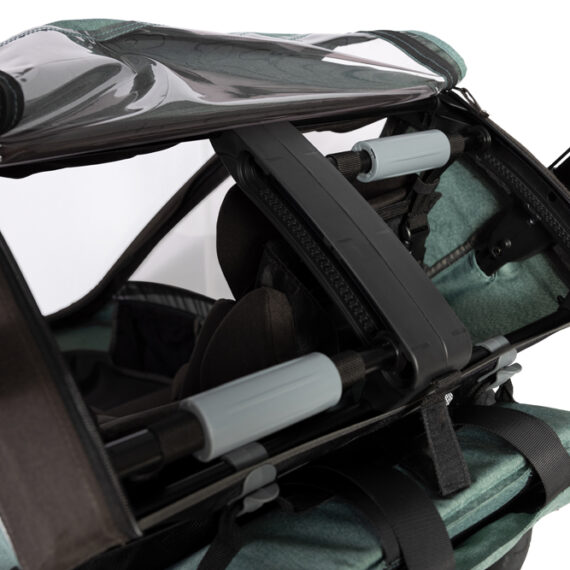 HAMAX Vozík za bicykel vr. ramená + kočíkovú set Cocoon One Green/black