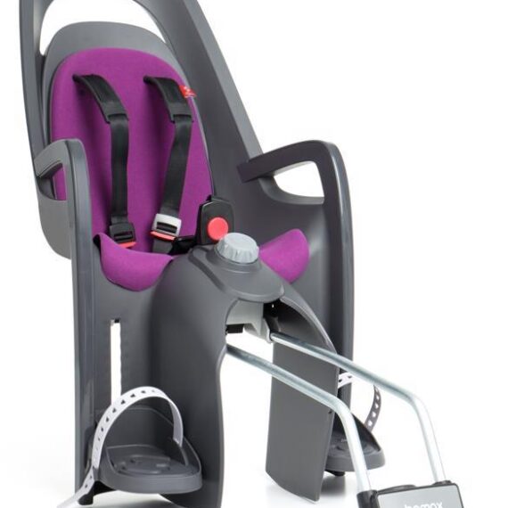 HAMAX Cyklosedačka Caress Grey/Dark Grey/Purple