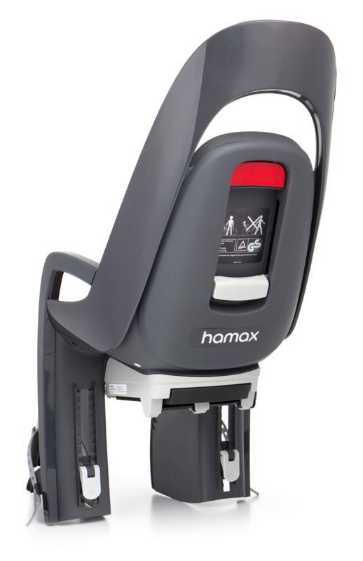 HAMAX Cyklosedačka Caress Grey/Dark Grey/Red