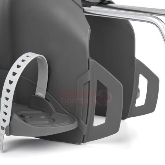 HAMAX Cyklosedačka Caress Grey/Dark Grey/Red