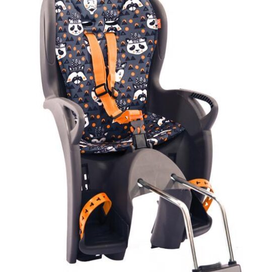 HAMAX Cyklosedačka Kiss Grey/Blue Design