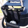 HAMAX Outback 2v1 – dvojmiestny vozík za bicykel vr. ramená + kočíkovú set – Navy Blue, polohovacie