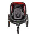 HAMAX Outback One – jednomiestny vozík za bicykel vr. ramená + kočíkovú set – Red/Black, polohov
