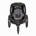 HAMAX Outback One – jednomiestny vozík za bicykel vr. ramená + kočíkovú set – Green/Black, polohov