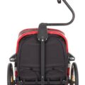 HAMAX Outback One – jednomiestny vozík za bicykel vr. ramená + kočíkovú set – Grey/Red/Antr, polohov