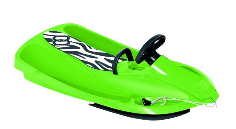 HAMAX Sněžný bob Snow Zebra – Green/Grey