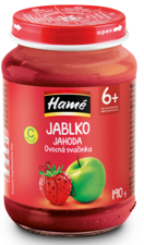 HAMÉ Príkrm ovocný Jahoda 190 g, 6m+