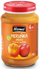HAMÉ Príkrm ovocný Marhuľa 190 g, 4m+
