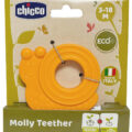 CHICCO Hryzačka Eco+ Slimáčik Molly oranžový 3m+