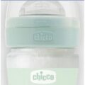 CHICCO Fľaša dojčenská sklo Well-being silikón 150ml uni