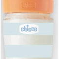 CHICCO Fľaša dojčenská sklo Well-being silikón 240ml chlapec