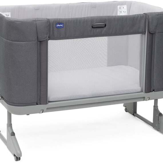 CHICCO Postieľka Next2Me Forever – Slate Grey