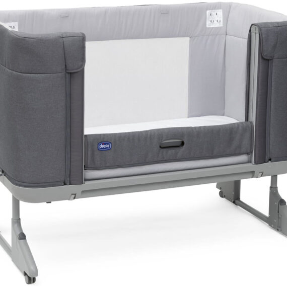 CHICCO Postieľka Next2Me Forever – Slate Grey