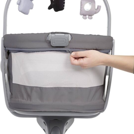 CHICCO Postieľka/lehátko/stolička Chicco Baby Hug Air 4v1 – Dark Grey