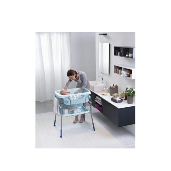 CHICCO Stolík prebaľovací s vaničkou Cuddle & Bubble – Ocean