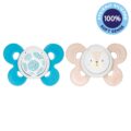 CHICCO Cumlík Physio Comfort silikónový 6-16m chlapec – bodky/líška 2 ks
