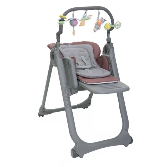 CHICCO Stolička jedálenská Polly Magic Relax – Mauve