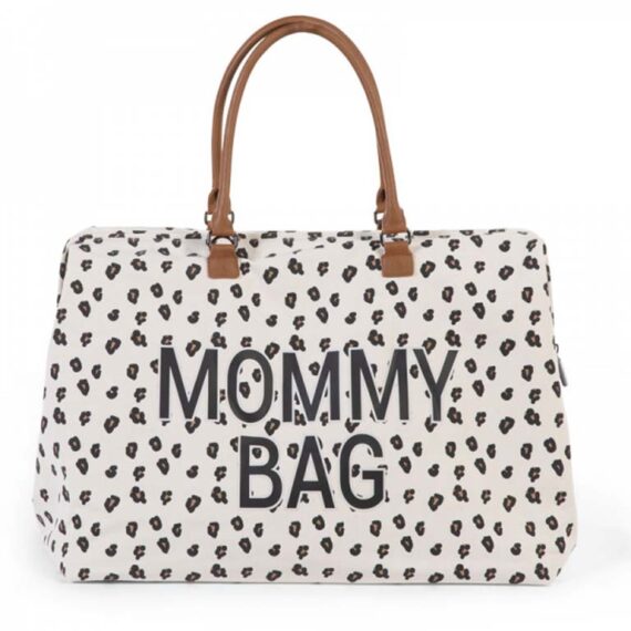 CHILDHOME Prebaľovacia taška Mommy Bag Canvas Leopard