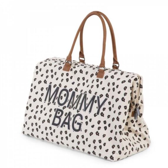 CHILDHOME Prebaľovacia taška Mommy Bag Canvas Leopard