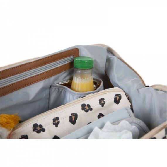 CHILDHOME Prebaľovacia taška Mommy Bag Canvas Leopard