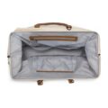 CHILDHOME Prebaľovacia taška Mommy Bag Big Off White / Black Gold