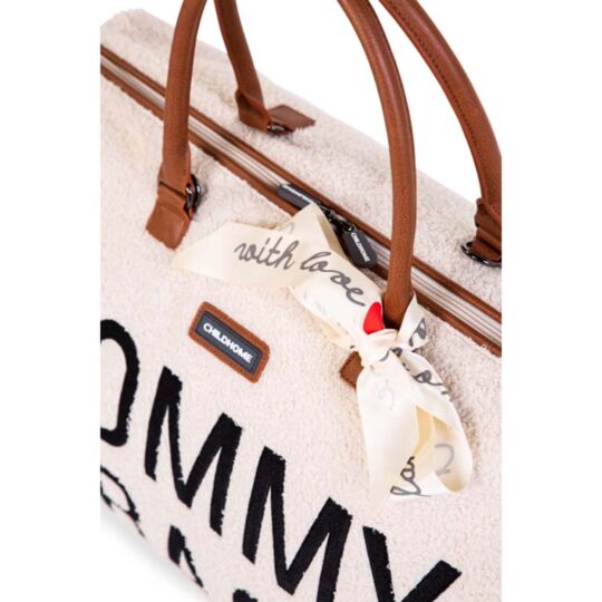 CHILDHOME Prebaľovacia taška Mommy Bag Teddy Off White