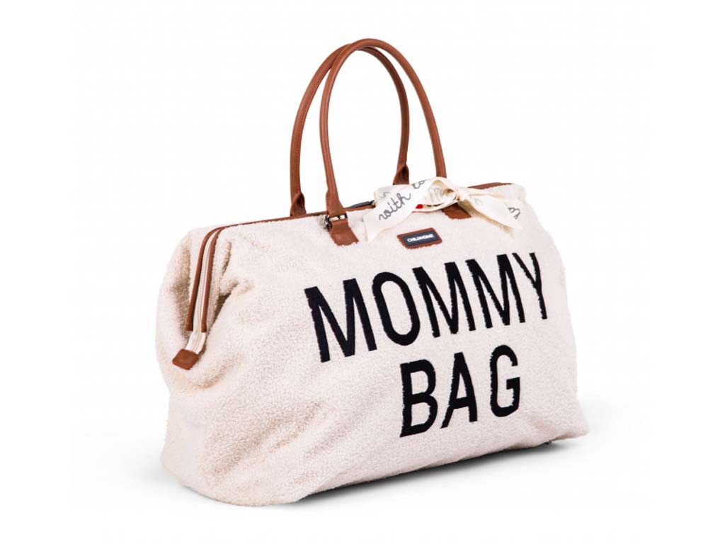 CHILDHOME Prebaľovacia taška Mommy Bag Teddy Off White